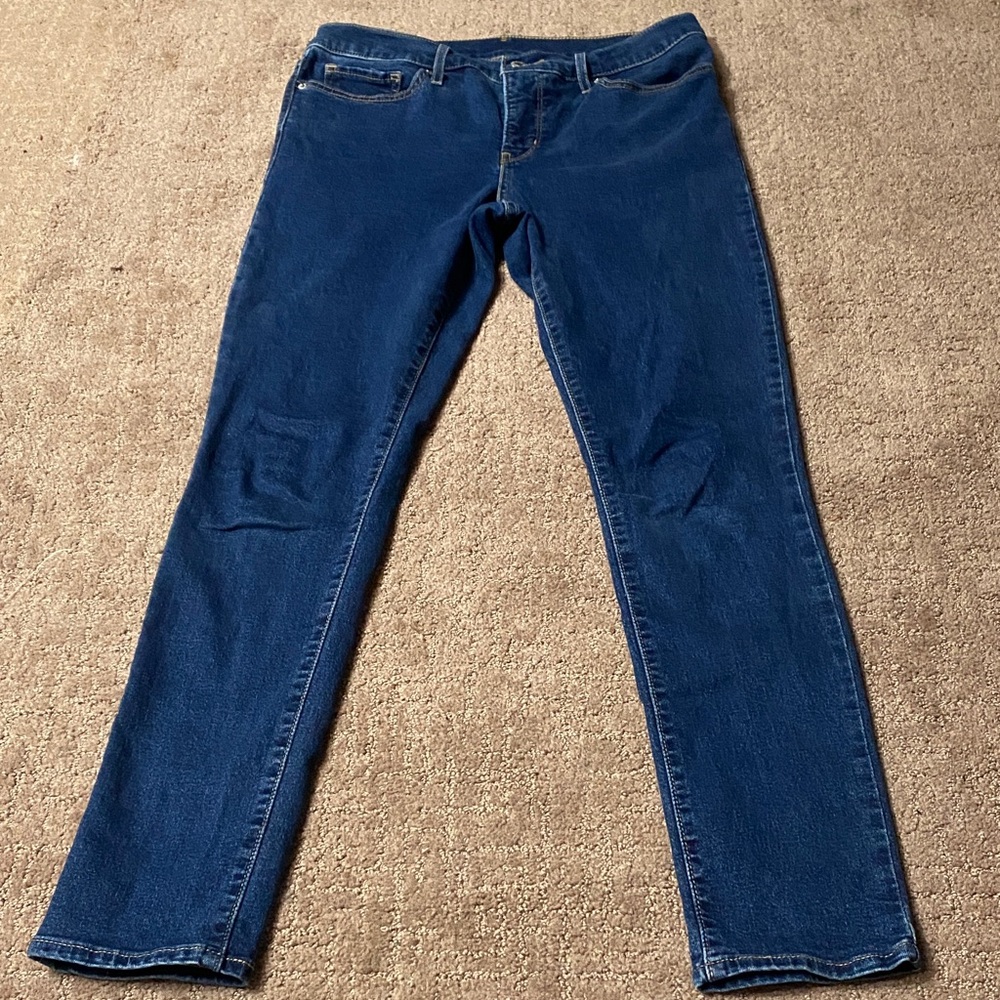 Levi's Women's Dark Blue Size 29 Skinny Jeans Casual Denim Academia